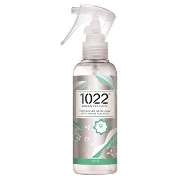 1022 Green Pet Care Natural Dry Clean Spray with Marine Collagen 150ml