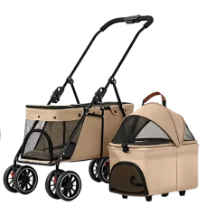Rubeku Stroller 105 Brown, 105-GRN, cat Bags / Carriers, Rubeku, cat Accessories, catsmart, Accessories, Bags / Carriers