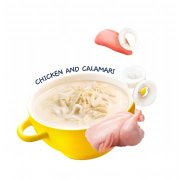 Moochie Pouch Creamy Broth Chicken & Calamari  40g