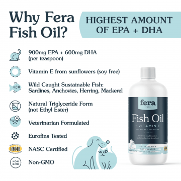 Fera Pet Organics Fish Oil 16oz