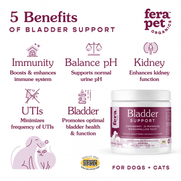 Fera Pet Organics Supplement Bladder Support 60 scoops