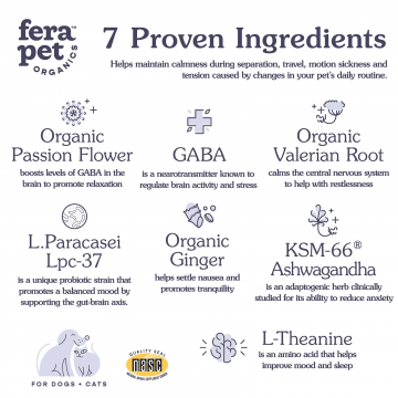 Fera Pet Organics Supplement Calming Support 60 scoops
