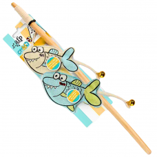 AFP Toy Catoon Wand Fish with Catnip, AFP2870, cat Toy, AFP, cat Accessories, catsmart, Accessories, Toy