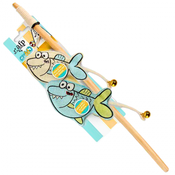 AFP Toy Catoon Wand Fish with Catnip
