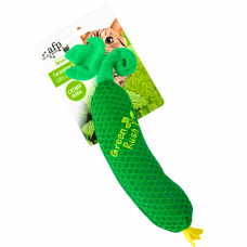 AFP Toy Green Rush Cuddler Zucchini with Catnip, AFP2448, cat Toy, AFP, cat Accessories, catsmart, Accessories, Toy
