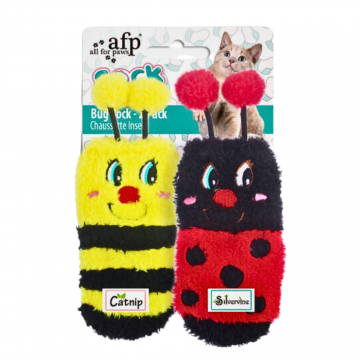 AFP Toy Sock Cuddler Bug Sock Catnip & Silvervine