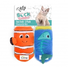AFP Toy Sock Cuddler Sea Sock Catnip & Silvervine, New2950, cat Toy, AFP, cat Accessories, catsmart, Accessories, Toy