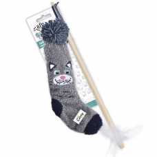 AFP Toy Sock Cuddler Wand Cat Catnip & Silvervine, New2972, cat Toy, AFP, cat Accessories, catsmart, Accessories, Toy