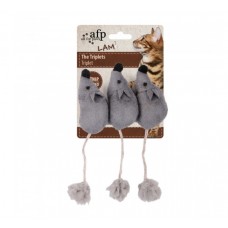 AFP Toy Lamb The Triplets Mouse Grey, AFP2102 Grey, cat Toy, AFP, cat Accessories, catsmart, Accessories, Toy