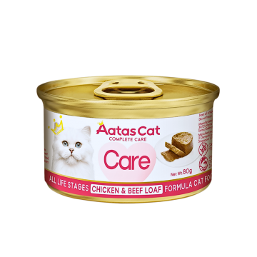 Aatas Cat Complete Care Chicken & Beef Loaf 80g x24