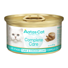 Aatas Cat Complete Care Tuna & Chicken Loaf 80g, AAT3492 (24 cans), cat Wet Food, Aatas, cat Food, catsmart, Food, Wet Food