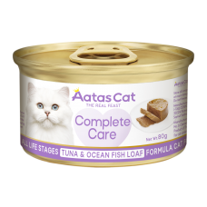 Aatas Cat Complete Care Tuna & Ocean Fish Loaf 80g x24, AAT3491 (24 cans), cat Wet Food, Aatas, cat Food, catsmart, Food, Wet Food