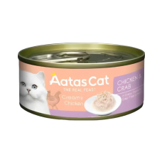 Aatas Cat Creamy Chicken & Crab 80g Carton (24 Cans), AAT3010 Carton (24 Cans), cat Wet Food, Aatas, cat Food, catsmart, Food, Wet Food