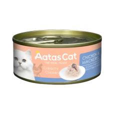 Aatas Cat Creamy Chicken & Mackerel 80g, AAT3012, cat Wet Food, Aatas, cat Food, catsmart, Food, Wet Food