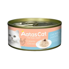 Aatas Cat Creamy Chicken & Sardine 80g, AAT3013, cat Wet Food, Aatas, cat Food, catsmart, Food, Wet Food