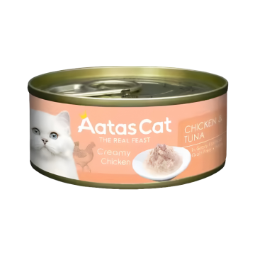 Aatas Cat Creamy Chicken & Tuna 80g