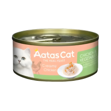 Aatas Cat Creamy Chicken & Vegetables 80g, AAT3016, cat Wet Food, Aatas, cat Food, catsmart, Food, Wet Food