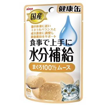 Aixia Wet Pouch Kenko Water Supplement Tuna Mousse 40g X 12