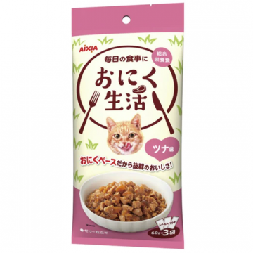 Aixia 3-in-1 Pouch Meat Life Tuna 180g (6 Packs)
