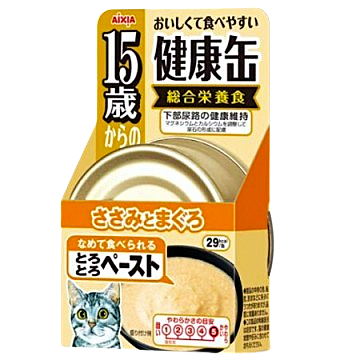 Aixia Canned Kenko-can Chic Fillet & Tuna Soft Paste 15yrs 40g
