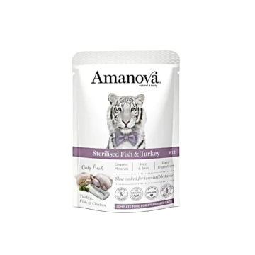 Amanova Pouch Grain-Free Sterilised White Fish & Turkey 85g Amanova Pouch Grain-Free Sterilised White Fish & Turkey 85g