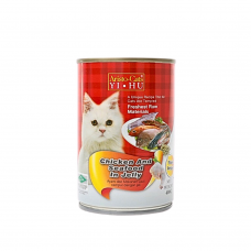 Aristo Cats Fresh Chicken And Seafood In Jelly 400g carton (24 Cans)