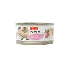 Aristo Cats Premium Plus Chicken & Mackerel Fish 80g Carton (24 Cans)