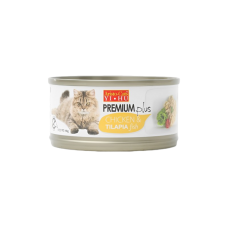 Aristo Cats Premium Plus Chicken & Tilapia Fish 80g Carton (24 Cans)