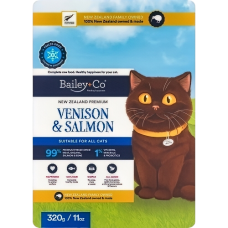 Bailey+Co Freeze Dried Raw Venison & Salmon Diet 320g Bailey+Co Freeze Dried Raw Venison & Salmon Diet 320g, FDVS-C320g, cat Treats, Bailey+Co, cat Food, catsmart, Food, Treats