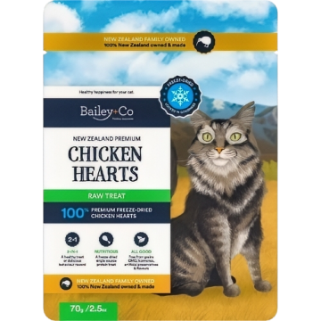 Bailey+Co Treat Freeze Dried Raw Chic Heart 70g