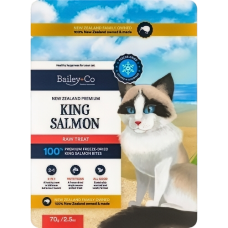 Bailey+Co Treat Freeze Dried Raw King Salmon 70g Bailey+Co Treat Freeze Dried Raw King Salmon 70g, BCOCHEART, cat Freeze Dried, Bailey+Co, cat Food, catsmart, Food, Freeze Dried