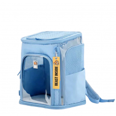 Beast Inside Backpack Ergonomic Carrier Aqua Blue, New102-yellow, cat Bags / Carriers, BeastInside, cat Accessories, catsmart, Accessories, Bags / Carriers