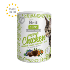 Brit Care Cat Superfruits Chicken Crunchy Snack with Sea Buckthorn & Blueberry 100g (2 Packs)