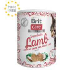 Brit Care Cat Superfruits Lamb Crunchy Snack with Coconut 100g