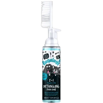 Bugalugs Pets Comb Detangling 2-in-1 Fragrance Free 150ml