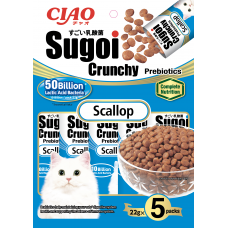 CIAO Sugoi Crunchy Scallop Flavor Plus Prebiotics 22g x 5, CP232, cat Dry Food, Ciao, cat Food, catsmart, Food, Dry Food