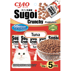 CIAO Sugoi Crunchy Tuna Flavor Plus Prebiotics 22g x 5, CP231, cat Dry Food, Ciao, cat Food, catsmart, Food, Dry Food