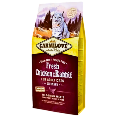 Carnilove Grain-Free Fresh Chicken & Rabbit Adult Gourmands 6kg