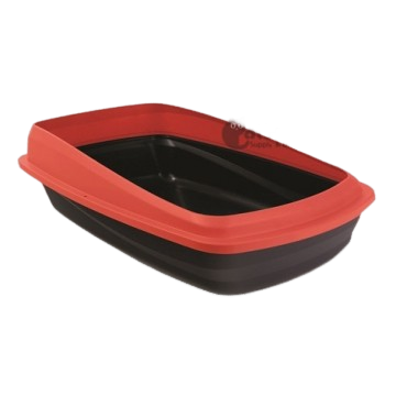 Cat Love Cat Pan with Removable Rim Red & Charcoal Large