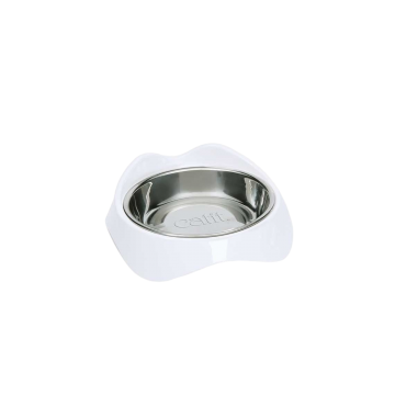 Catit Bowl Pixi Stainless Steel  White
