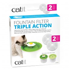 Catit Water Drinking Fountain Replacement Filters with Triple Action 2pcs, 43745, cat Cleaning / Filter, Catit, cat Accessories, catsmart, Accessories, Cleaning / Filter