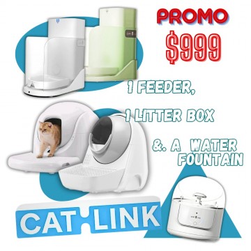 Catlink AI Smart Home Bundle (Young Scooper + Feeder + Fountain)