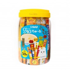 Ciao Chu ru Chicken with Added Vitamin and Green Tea Extract 14g x 50pcs (2 Tub)
