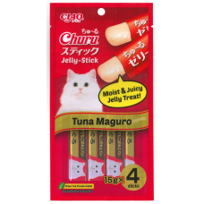 Ciao Stick Tuna Maguro in Jelly with Added Vitamin and Green Tea Extract 14g x 4pcs (3 Packs), CIS081 (3 Packs), cat Treats, Ciao, cat Food, catsmart, Food, Treats