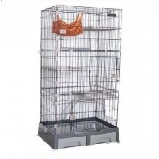 Deluxe Pet Multifunctional Cage Large Black, CS2022000418, cat Cages, Deluxe, cat Housing Needs, catsmart, Housing Needs, Cages