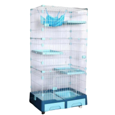 Deluxe Pet Multifunctional Cage Large Blue, CS2022000419, cat Cages, Deluxe, cat Housing Needs, catsmart, Housing Needs, Cages