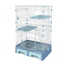 Deluxe Pet Multifunctional Cage Medium Blue, CS2017000015, cat Cages, Deluxe, cat Housing Needs, catsmart, Housing Needs, Cages