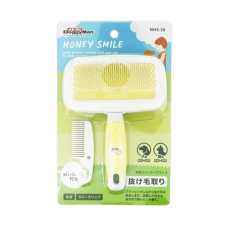 Doggyman Honey Smile Square Slicker Pets Brush S, DM-83858, cat Comb / Brush, Doggy Man, cat Grooming, catsmart, Grooming, Comb / Brush