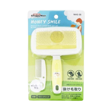 Doggyman Honey Smile Square Slicker Pets Brush S