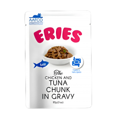 Eries Pouch in Gravy Tuna Chunk 85g, QX2082, cat Food, Eries, cat Food, catsmart, Food, Food
